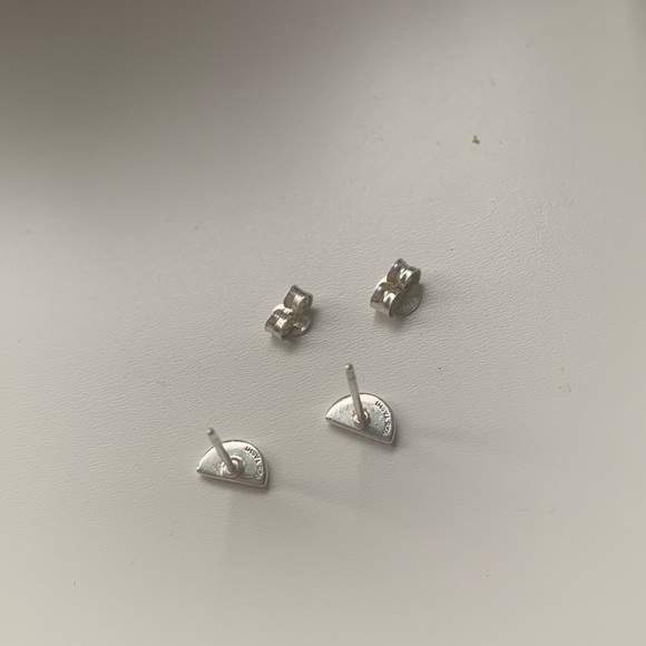 Sterling silver rainbow stud earrings from Bluboho - Picture 5 of 5